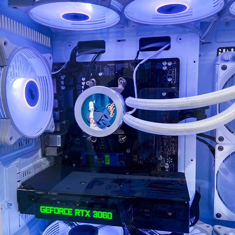 شاشة ثانوية دائرية 2.1 / 2.8 إنش – شاشة عرض أداء النظام بدون AIDA64