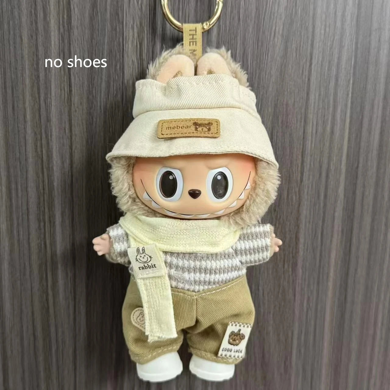 طقم هالوين لابوبو 17 سم – تنورة + أجنحة كيوت | ملابس دمية معلّقة – موضة موسمية لهدايا البنات