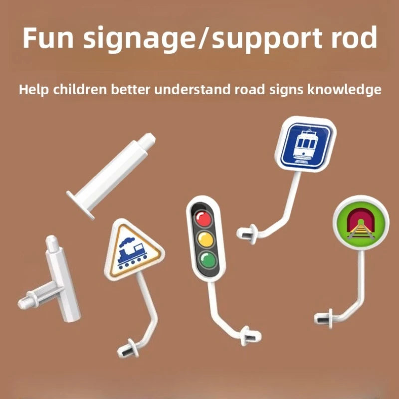 قطار ماجيك تراك للأطفال – مسار تركيب كهربائي تعليمي