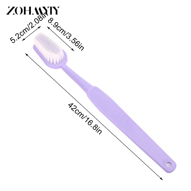 فرشاة أسنان عملاقة ملونة – للتعليم والاستحمام وتدليك الجسم | تصميم طويل وناعم – نظافة واسترخاء ومتعة