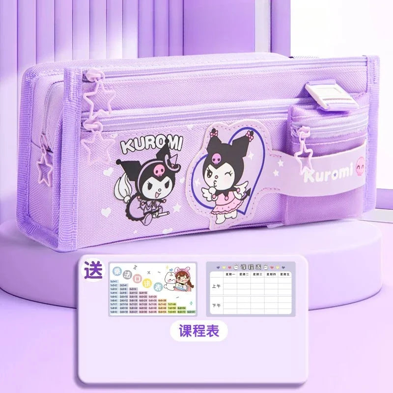 حافظة أقلام سانريو كورومي كبيرة السعة – تصميم لطيف مثالي للاستخدام المدرسي