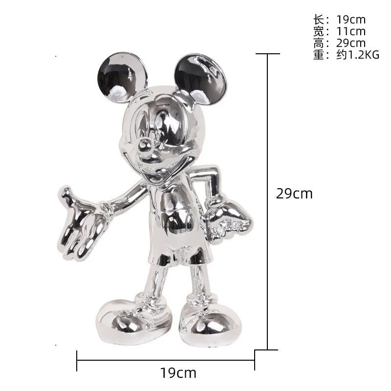 تمثال ديكوري فني – تصميم كرتوني من الراتنج لتزيين زوايا المنزل والمكتب