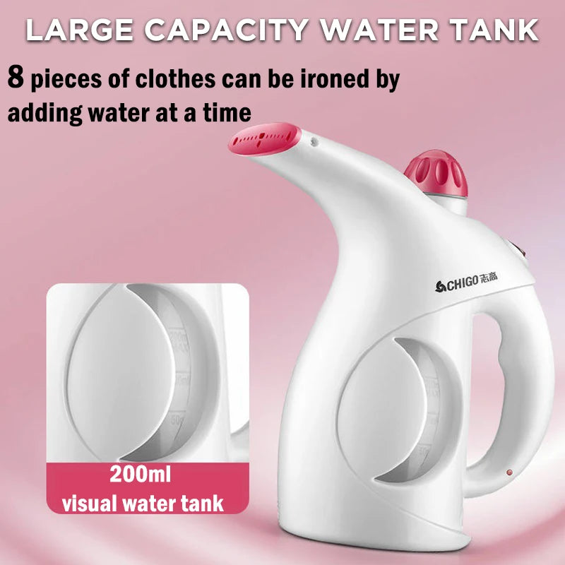 مكواة بخار يدوية كهربائية محمولة بقوة 800 واط - تسخين سريع خلال 15 ثانية، للمنزل والسفر