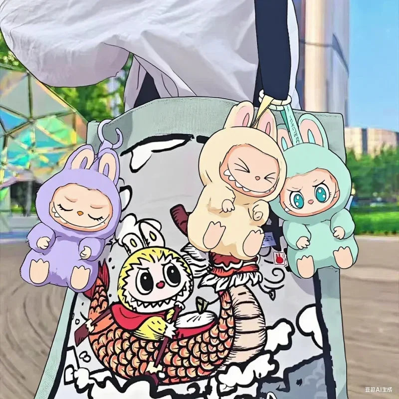 مجسم مكتبي لطيف من MINISO – تصميم وجه وحش مكرون بمينا على شكل قلب V3، مصنوع من PVC، للزينة المكتبية، هدية عيد ميلاد.