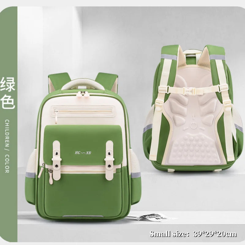 حقيبة مدرسية سحابية فائقة الخفة – حماية للعمود الفقري وتقليل الحمل، سعة كبيرة لطلاب