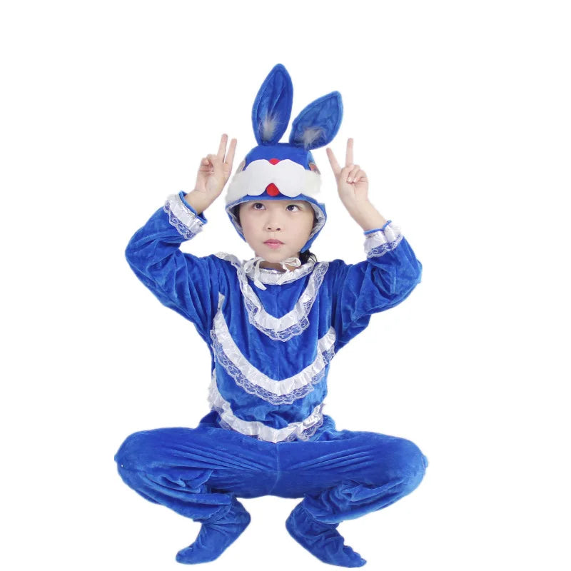 زي تنكري للأطفال بتصميم الأرنب أو السلحفاة – مستوحى من الحيوانات الكرتونية