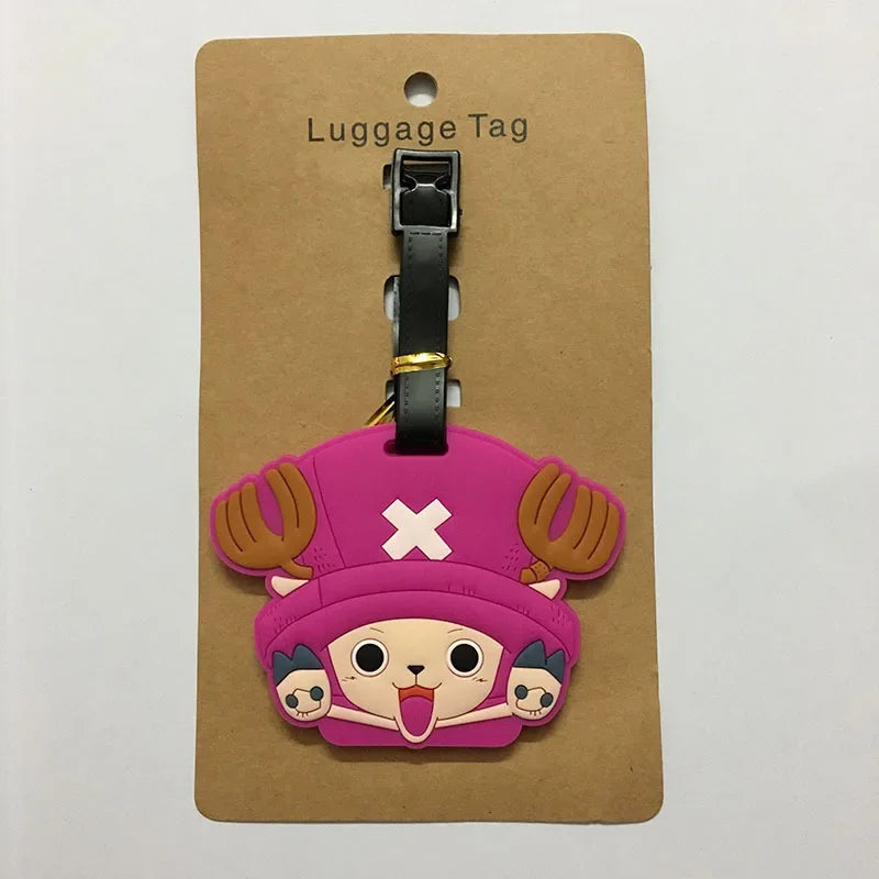 بطاقات شنط سفر ون بيس – لوفـي وتشوبر | إكسسوارات كرتونية من السيليكون