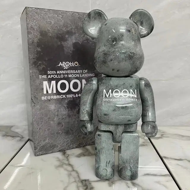 تمثال Bearbrick بحجم 400% (28 سم) – قطعة ديكور فاخرة للمنزل والمكتب