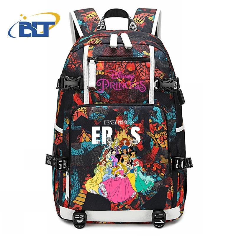 حقيبة ظهر للأطفال مطبوعة بشخصية ميني ماوس وأميرات ديزني