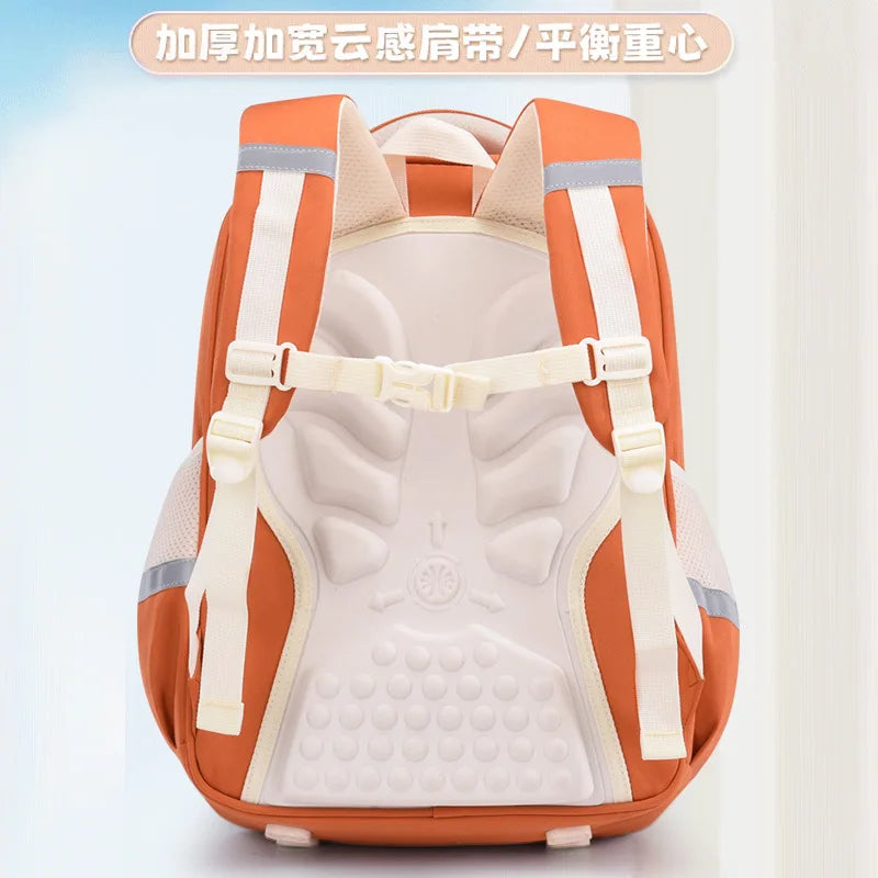 حقيبة مدرسية سحابية فائقة الخفة – حماية للعمود الفقري وتقليل الحمل، سعة كبيرة لطلاب