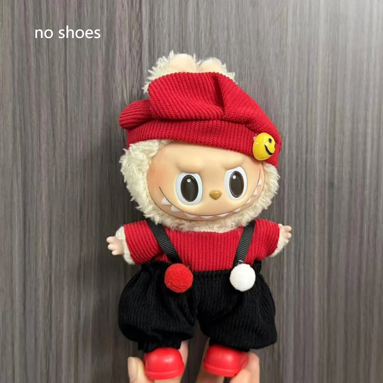 طقم هالوين لابوبو 17 سم – تنورة + أجنحة كيوت | ملابس دمية معلّقة – موضة موسمية لهدايا البنات