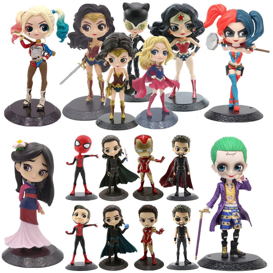 مجسمات أبطال مارفل وDC – سبايدرمان، آيرون مان، كابتن أمريكا، ثور، ووندر وومان
تماثيل كوسبلاي مصغّرة