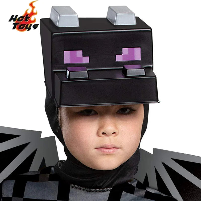 زي تنكري للأطفال بتصميم ماينكرافت – بدلة ثلاثية الأبعاد مستوحاة من لعبة "ماي كرافت"