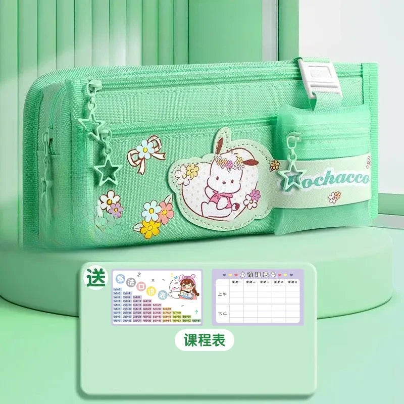 حافظة أقلام سانريو كورومي كبيرة السعة – تصميم لطيف مثالي للاستخدام المدرسي