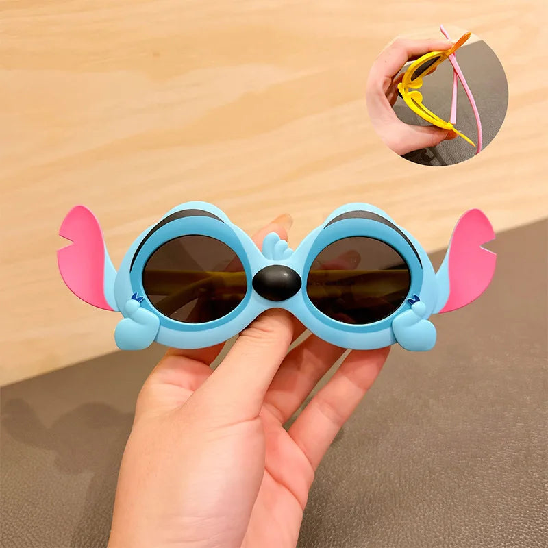 نظارات ديزني Stitch – مضادة لأشعة الشمس UV400 | تصميم كرتوني لطيف للأطفال والكبار