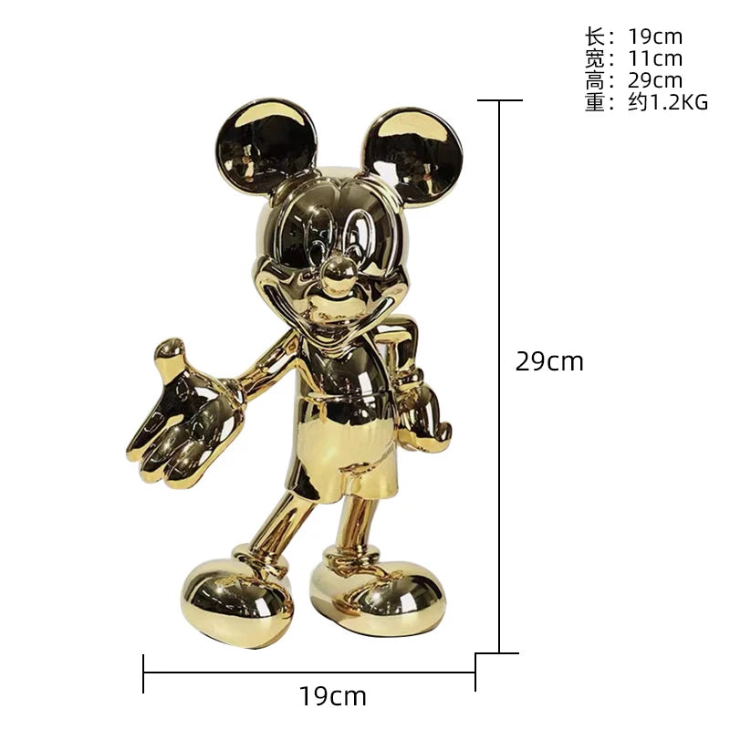 تمثال ديكوري فني – تصميم كرتوني من الراتنج لتزيين زوايا المنزل والمكتب