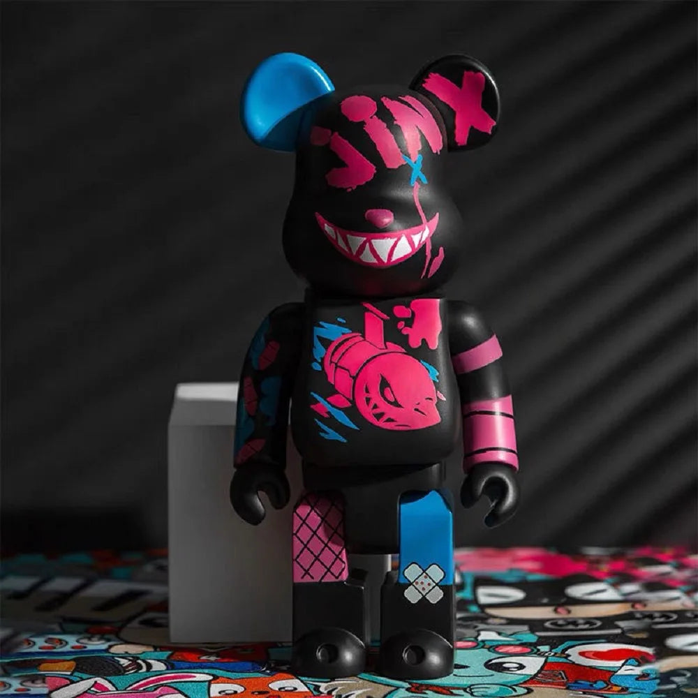 تمثال Bearbrick بحجم 400% (28 سم) – قطعة ديكور فاخرة للمنزل والمكتب