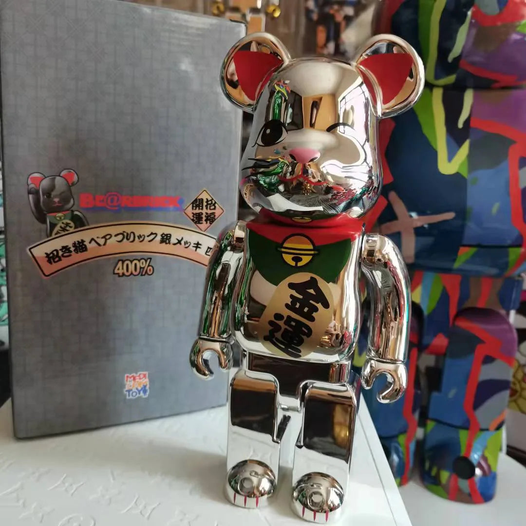 تمثال Bearbrick بحجم 400% (28 سم) – قطعة ديكور فاخرة للمنزل والمكتب