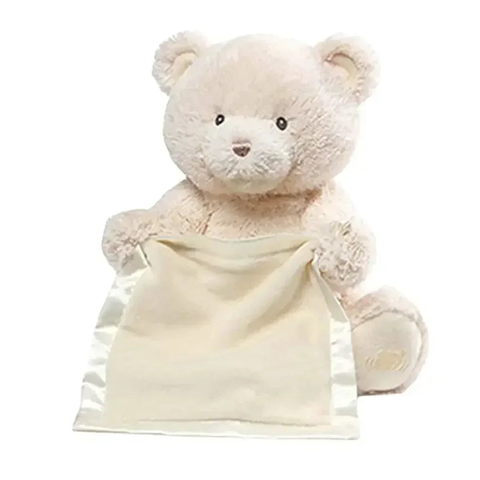 لعبة الدب الناطق "الغميضة" – دمية محشوة ناعمة ناطقة بـ 4 ألوان مختلفة