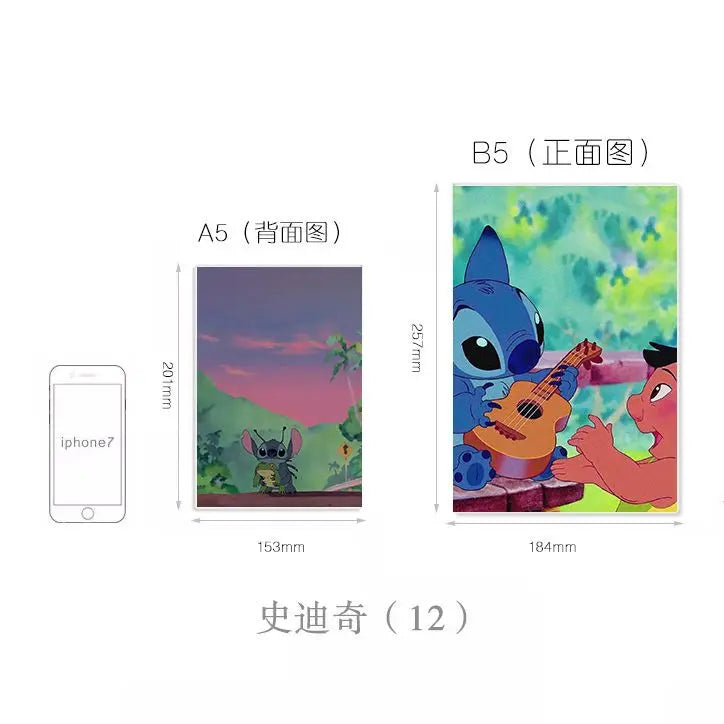 دفتر ستتش (Stitch) بأسلوب كاوايي (لطيف)