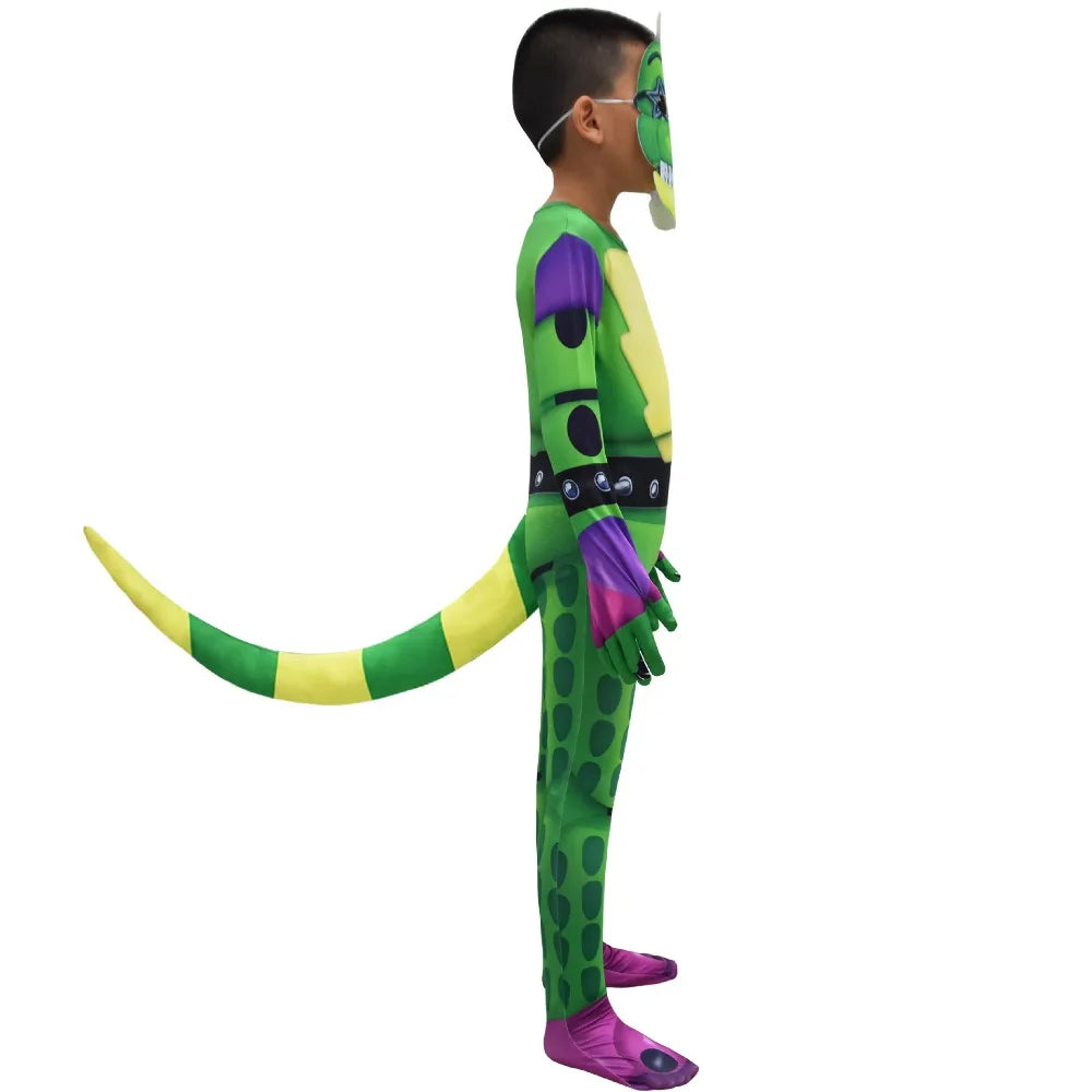 بدلة تنكرية كاملة (Jumpsuit) مستوحاة من شخصية فريدي (Freddy) في لعبة الرعب الشهيرة Five Nights at Freddy's