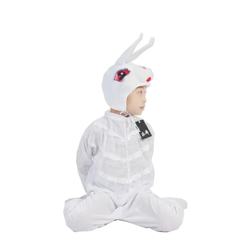 زي تنكري للأطفال بتصميم الأرنب أو السلحفاة – مستوحى من الحيوانات الكرتونية