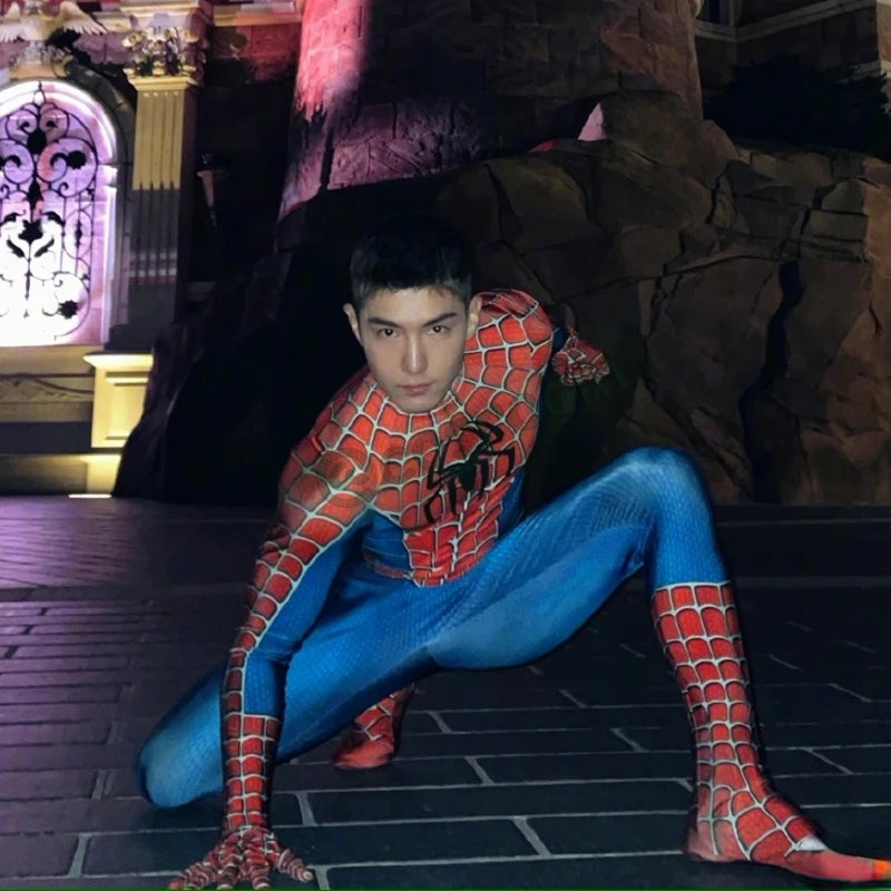 زي سبايدرمان للكبار – تصميم مستوحى من "توبي ماغواير" | بدلة كاملة (Zentai Bodysuit) |