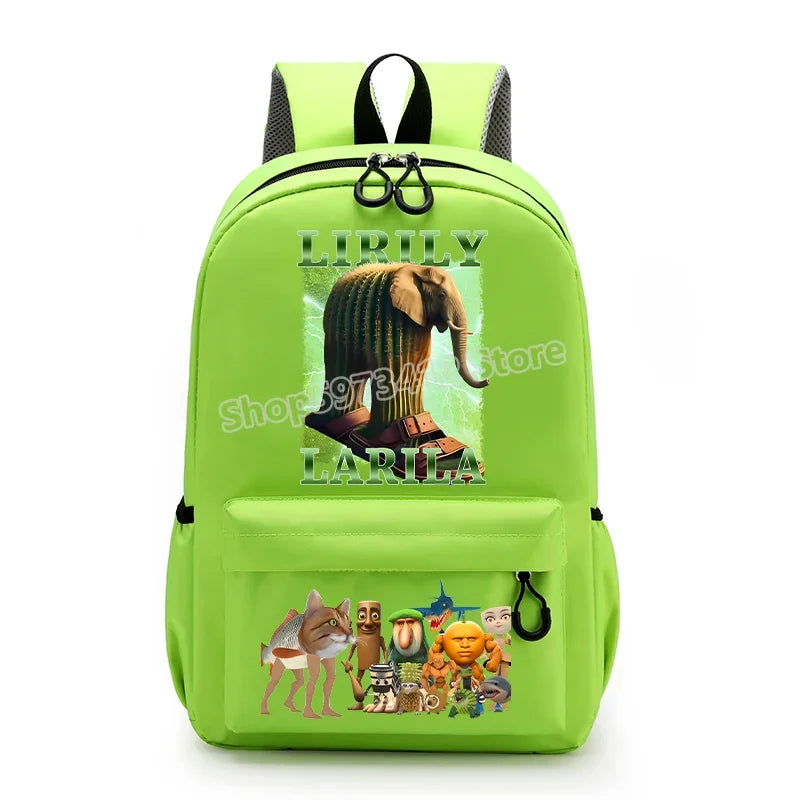 حقيبة ظهر إيطاليان برينروت بتصميم كرتوني عصري، حقيبة مدرسية بسعة كبيرة للطلاب، مثالية للعودة إلى المدرسة مع مساحة للكتب وا