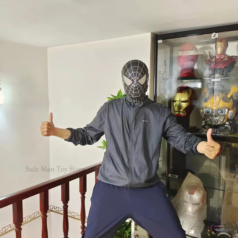 قناع سبايدرمان– تصميم توباي ماغواير ثلاثي الأبعاد | قناع كوسبلاي مع عدسات قابلة للفصل