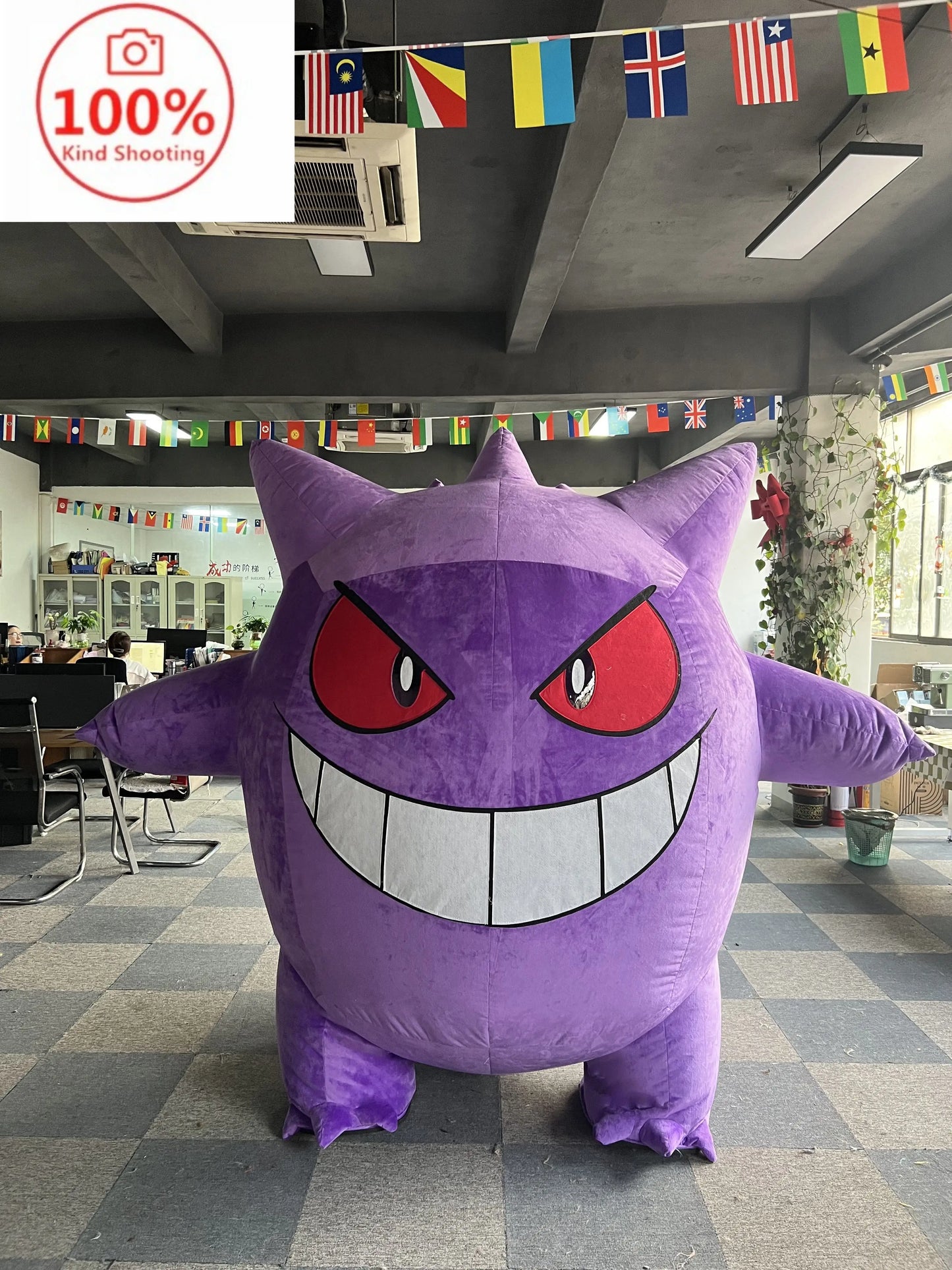 زي تميمة كرتونية قابلة للنفخ – زي عملاق مضحك للحفلات والمناسبات