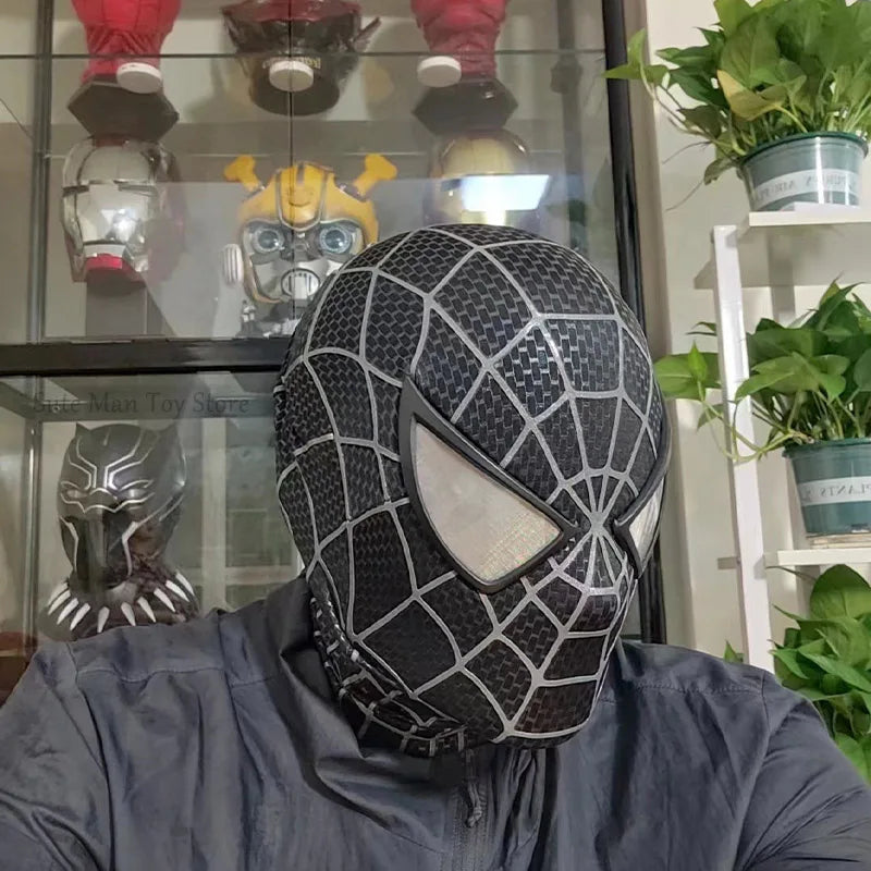 قناع سبايدرمان– تصميم توباي ماغواير ثلاثي الأبعاد | قناع كوسبلاي مع عدسات قابلة للفصل