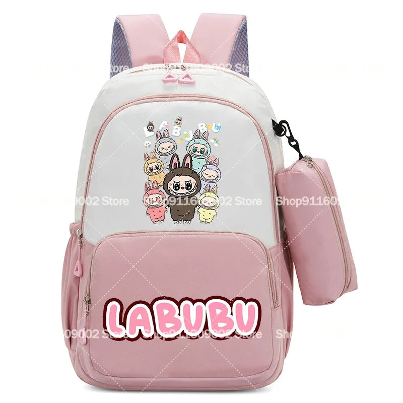 حقيبة ظهر بسعة كبيرة مع حقيبة أقلام