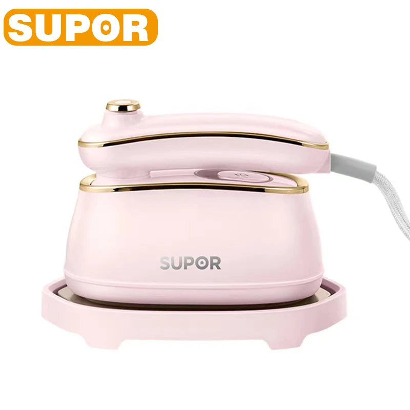 مكواة بخار يدوية SUPOR الجديدة – تصميم قابل للطي، تكوي وتنظف وتزيل العث، مثالية للبيت والسفر