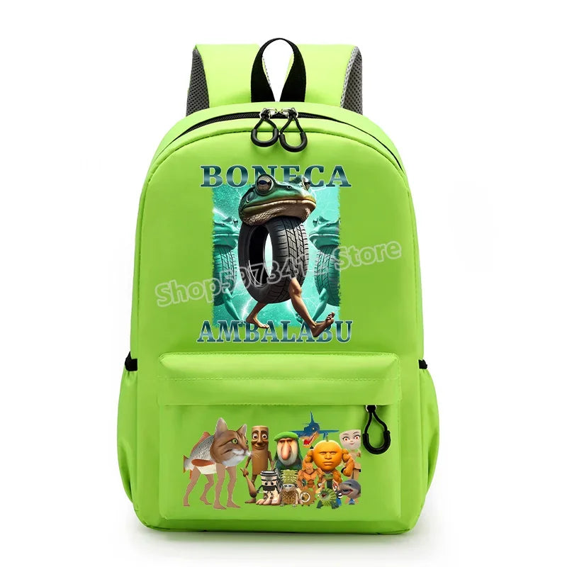 حقيبة ظهر إيطاليان برينروت بتصميم كرتوني عصري، حقيبة مدرسية بسعة كبيرة للطلاب، مثالية للعودة إلى المدرسة مع مساحة للكتب وا