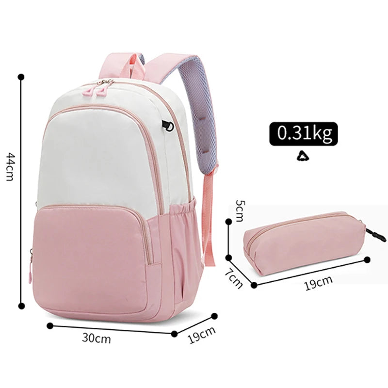 حقيبة ظهر إيطاليان برينروت مع مقلمة، تصميم أنمي عصري، حقيبة مدرسية عالية السعة للبنين والبنات، مع مساحة لتخزين الأدوات الم