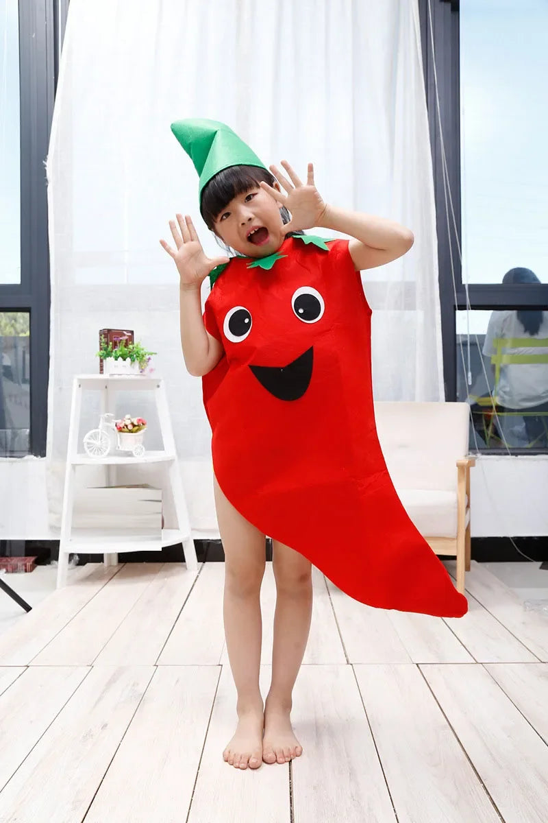 زي تنكري مضحك بشكل موزة – للكبار والأطفال، أولاد وبنات | زي فواكه وخضروات للعائلة