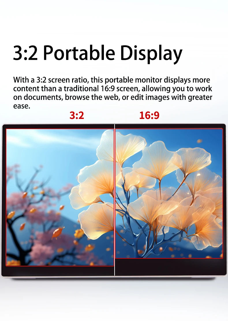 شاشة HAILESI محمولة 10.5 إنش – شاشة إضافية متعددة الاستخدام