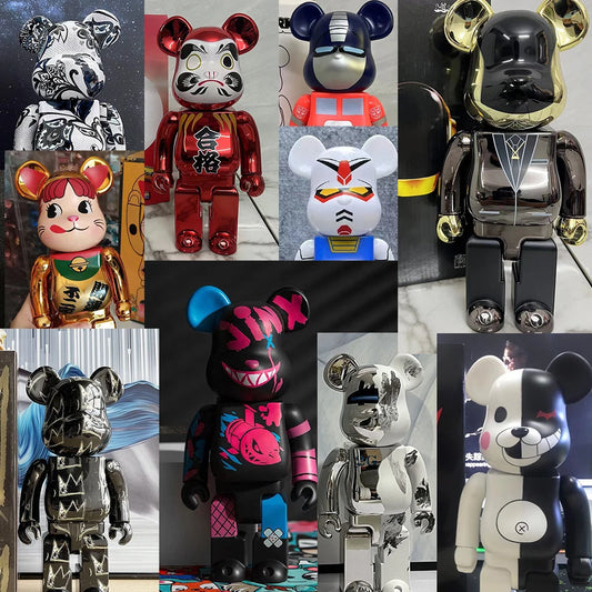 تمثال Bearbrick بحجم 400% (28 سم) – قطعة ديكور فاخرة للمنزل والمكتب
