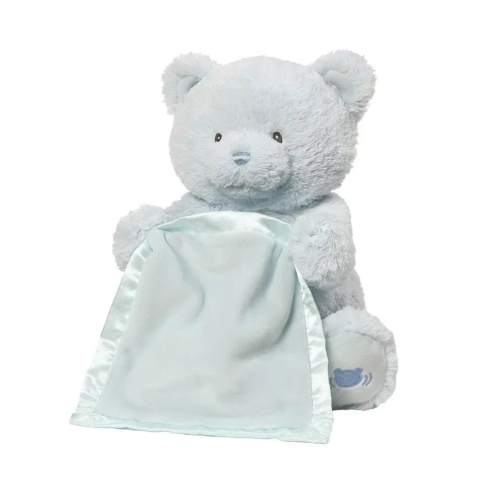 لعبة الدب الناطق "الغميضة" – دمية محشوة ناعمة ناطقة بـ 4 ألوان مختلفة