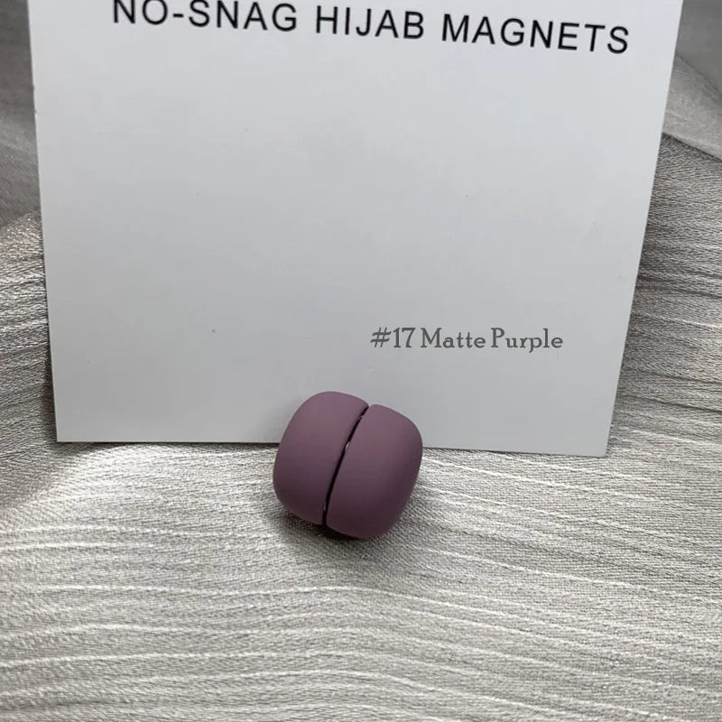 مشبك حجاب مغناطيسي معدني قوي وأنيق – بدون ثقوب | بديل آمن للدبابيس – إكسسوار أنيق للمحجبات