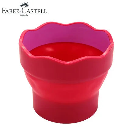 كوب ماء قابل للطي Faber-Castell Clic & Go – أداة غسيل الفرشاة بتصميم عملي للفنانين والهواة