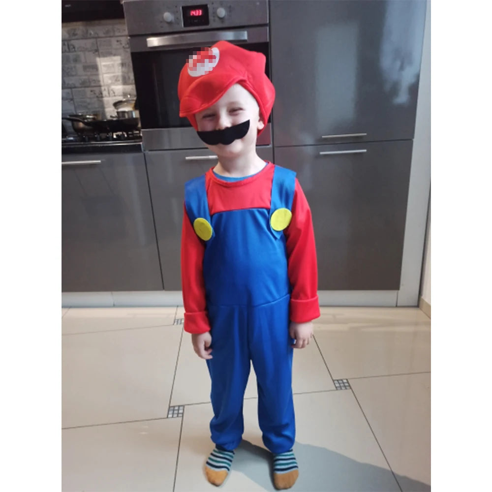 زي تنكري للأطفال لشخصية لويجي – من لعبة سوبر ماريو | بدلة كاملة بلمسة أنمي وكرنفال