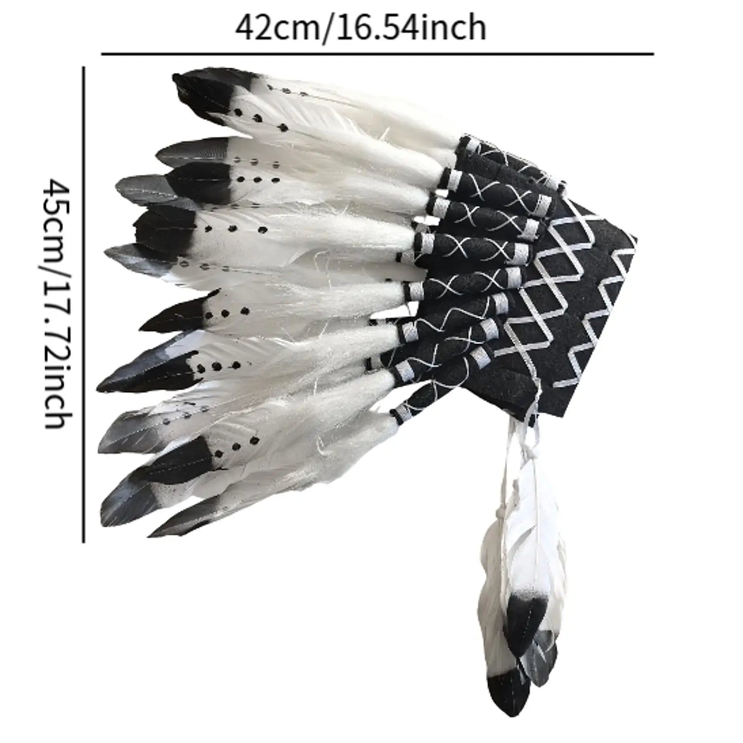 غطاء رأس هندي بريش فاخر – للكبار رجال ونساء | زينة حفلات وتنكر – خفيف وفخم للعروض والكوسبلاي