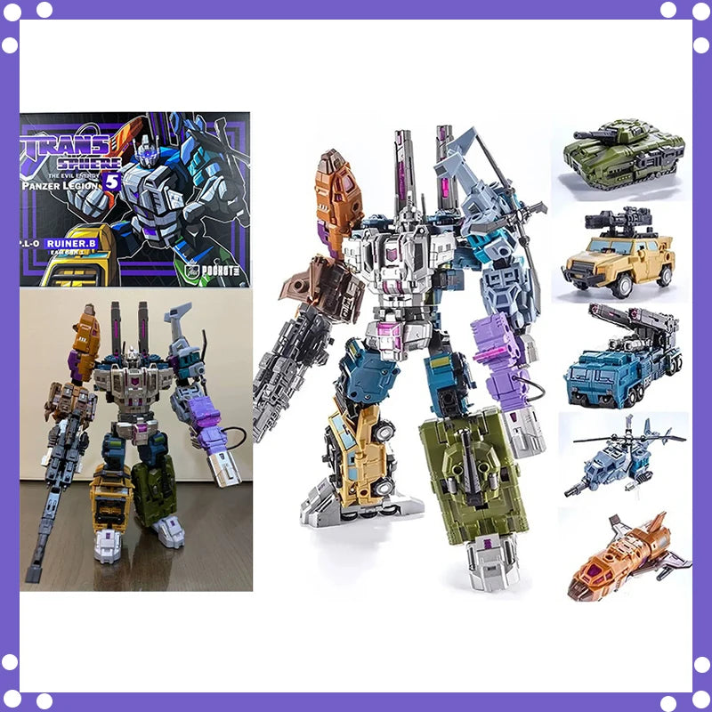 مجسم متحول 5 في 1 – Bruticus من PocketToys | إصدار PT-05 | ارتفاع 27 سم