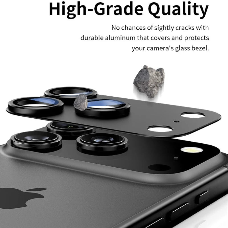 غطاء حماية عدسة الكاميرا MERCIVERRE بإطار معدني – حماية فاخرة لعدسات iPhone 17 Series